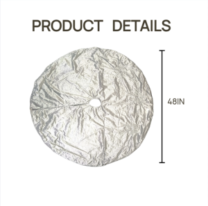 48 inch christmas tree skirt large reindeer red xmas tree mat, double layer soft non woven with rabbit hair for indoor outdoor winter decorations & party decoration (copy)